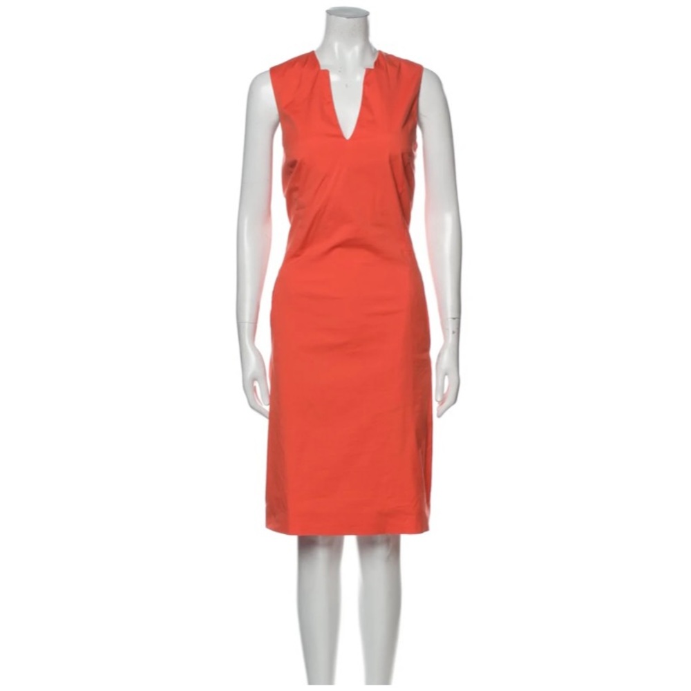 SALE!! Stunning Piazza Sempione Coral V Neck Sheath Cut Out Dress🍊